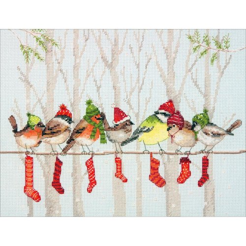 (image for) Winter Gathering Counted Cross Stitch Kit